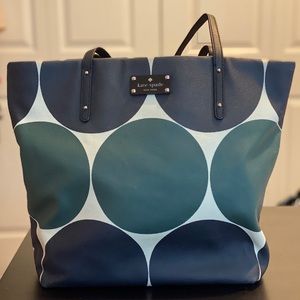 Kate Spade Deborah Dot Shopper Tote Green/Black